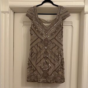 Beaded Parker Mini Dress